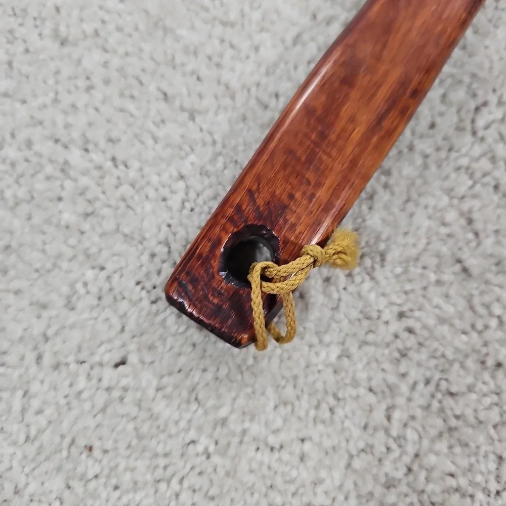 THICK VTG/Antique Hand Carved Wooden Spoon 18